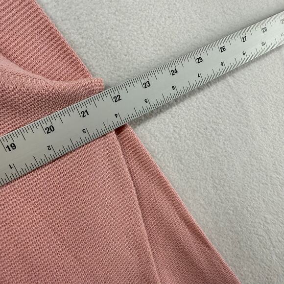 J Crew Sweater men's XL Pink Cotton Seed Stitch Lightweight Crew Preppy NEW - Picture 4 of 7